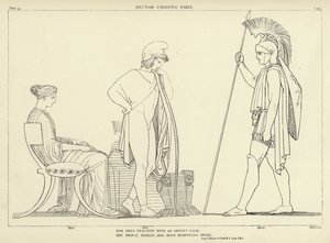 Héctor reprendiendo a Paris de John Flaxman