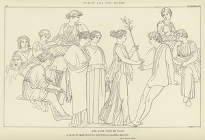 Hesíodo y las musas de John Flaxman