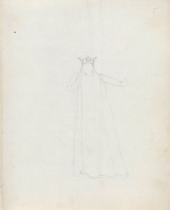 Mrs. Siddons como Constance, 1783 de John Flaxman