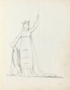 Mrs. Siddons como Constance con niño, 1783 de John Flaxman