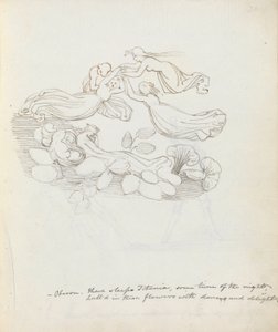 Oberón. Allí duerme Titania, alguna vez de la noche..., 1783 de John Flaxman