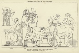 Femio cantando a los pretendientes de John Flaxman
