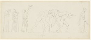Siete jefes contra Tebas de John Flaxman