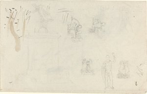 Hoja de estudios de John Flaxman