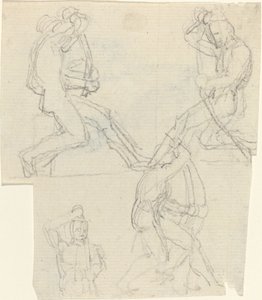Hoja de estudios [recto y verso] de John Flaxman