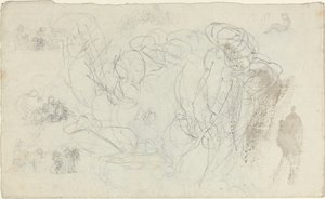 Hoja de Estudios [recto y verso] de John Flaxman