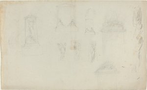 Estudios para un monumento de John Flaxman