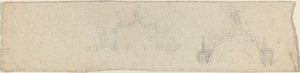 Estudios para un arco triunfal coronado por Britannia [recto y verso] de John Flaxman
