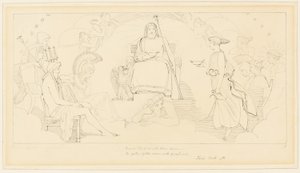El Consejo de los Dioses de John Flaxman
