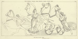 Las Horas tomando los caballos del carro de Juno