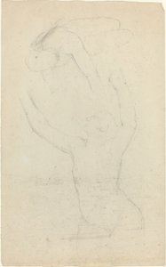 Dos figuras en el aire alcanzándose de John Flaxman
