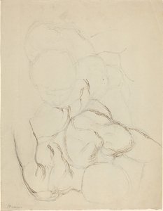 Dos desnudos masculinos vistos desde arriba de John Flaxman