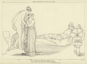 Venus Presentando a Helena a Paris de John Flaxman