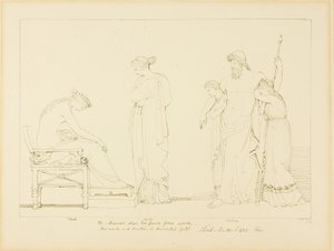 Vulcano y Tetis de John Flaxman