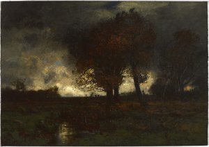 Un día tormentoso, 1887 de John Francis Murphy