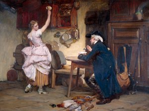 Coqueteo, 1885 de John Francis Rigaud
