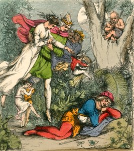 El sueño de Robin Goodfellow en el país de las hadas de John Franklin