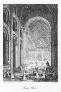 Escena de Old St Pauls de William Harrison Ainsworth de John Franklin