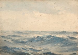 Paisaje marino, c.1900 (óleo sobre lienzo) de John Fraser