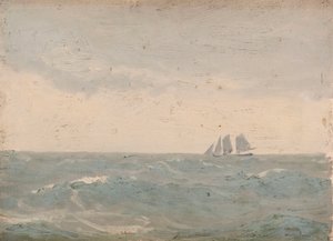 Paisaje marino, c.1900 (óleo sobre lienzo) de John Fraser