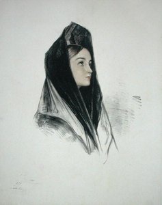 Chica con mantilla, Sevilla