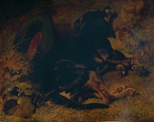 Perro durmiendo, 1850, 1935