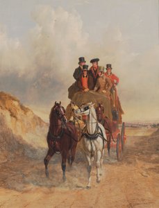 El autocar de Royal Mail en la carretera de John Frederick Herring