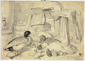 Patos, patitos y piedra de moler de John Frederick Herring I
