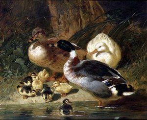 Patos y patitos de John Frederick Herring Senior