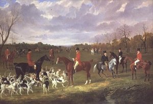 La reunión de los sabuesos de East Suffolk en Chippenham Park