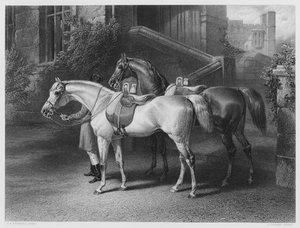 Los caballos de la Reina, de la imagen en la Colección Real