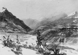 Paisaje montañoso, Lombardía de John Frederick Kensett.