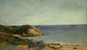 Costa rocosa, c.1860 (óleo sobre lienzo) de John Frederick Kensett