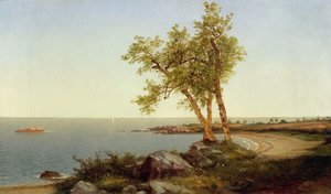 Shore Line in Summer (óleo sobre lienzo) de John Frederick Kensett