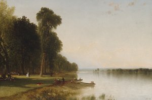 Día de verano en el lago Conesus de John Frederick Kensett