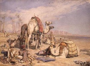 Una parada en el desierto de John Frederick Lewis