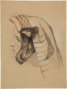 Cabeza de joven italiana de John Frederick Lewis
