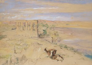 El Templo Hipetral en Philae de John Frederick Lewis