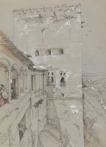 Torre de Comares, Alhambra, 1835 de John Frederick Lewis