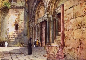 Entrada a la Iglesia del Santo Sepulcro de John Fulleylove