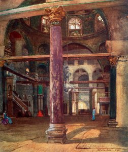 Interior de la Mezquita de El Aksa desde el sureste, 1902 de John Fulleylove