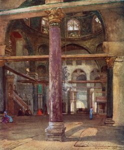 Interior de la Mezquita de El Aksa, desde el sureste de John Fulleylove