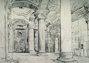 Jerusalén - El Interior de la Puerta Dorada o Hermosa, 1902 de John Fulleylove