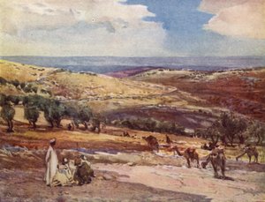 En el camino de Jerusalén a Betania de John Fulleylove