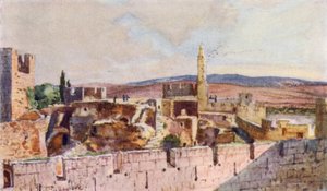 Parte de la Ciudadela de Jerusalén de John Fulleylove