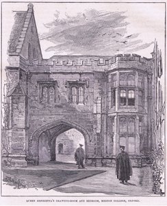 Sala de dibujo y dormitorio de la Reina Henrietta, Merton College, Oxford de John Fulleylove