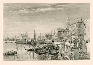 Riva dei Schiavoni, Venecia (lito) de John Fulleylove