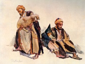 Pastores sirios y pastorcillo, 1902 de John Fulleylove