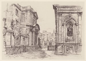 Museo Ashmolean (litografía) de John Fulleylove