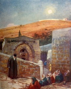 La capilla de la tumba de la Virgen al pie del Monte de los Olivos, 1902 de John Fulleylove